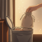 アダルトグッズをゴミ箱に捨てる